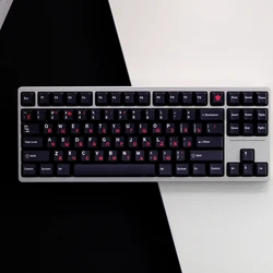 GMK WOB Teclas mecánicas PBT Perfil Cherry MX Negras Rojas