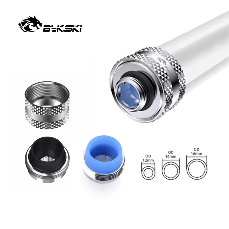 Bykski Accesorios PETG OD12/14/16 mm Conector G1/4 Kit de Tubería - imagen 3