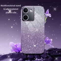 Vivo Y27s Funda Silicona Trasera Lujo Brillo Degradado