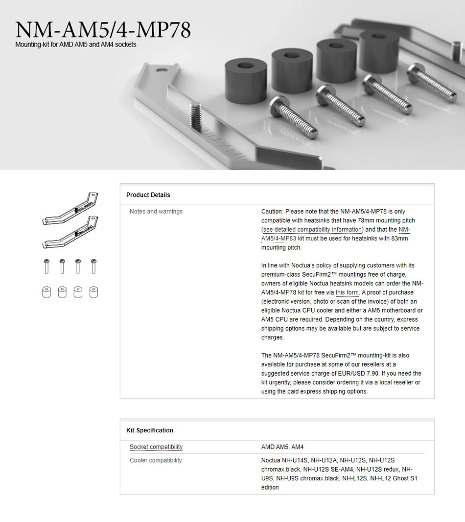Kit MP78 78 mm detalle