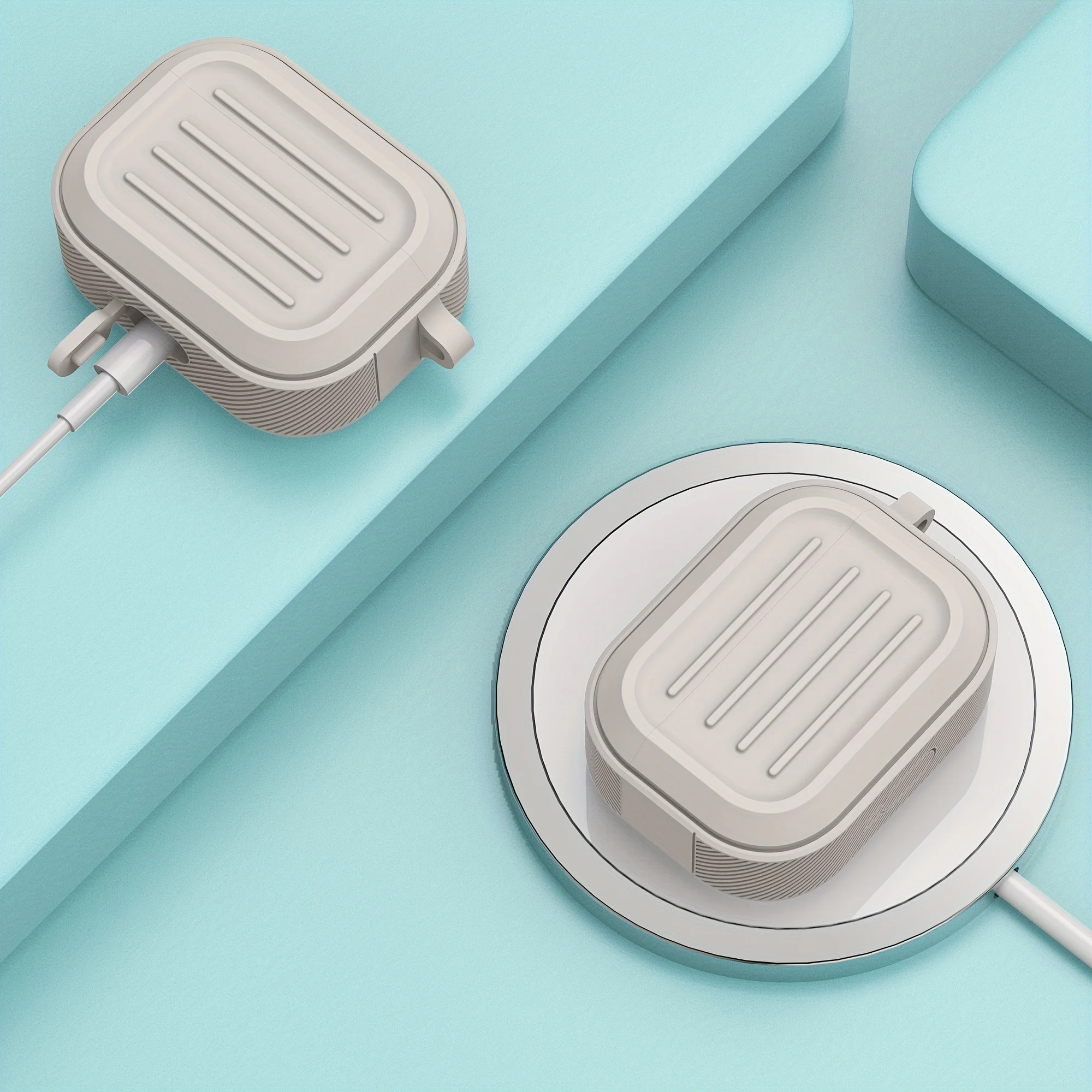 Funda Apple AirPods 1/2/3/Pro Silicona TPU con Gancho - imagen 4