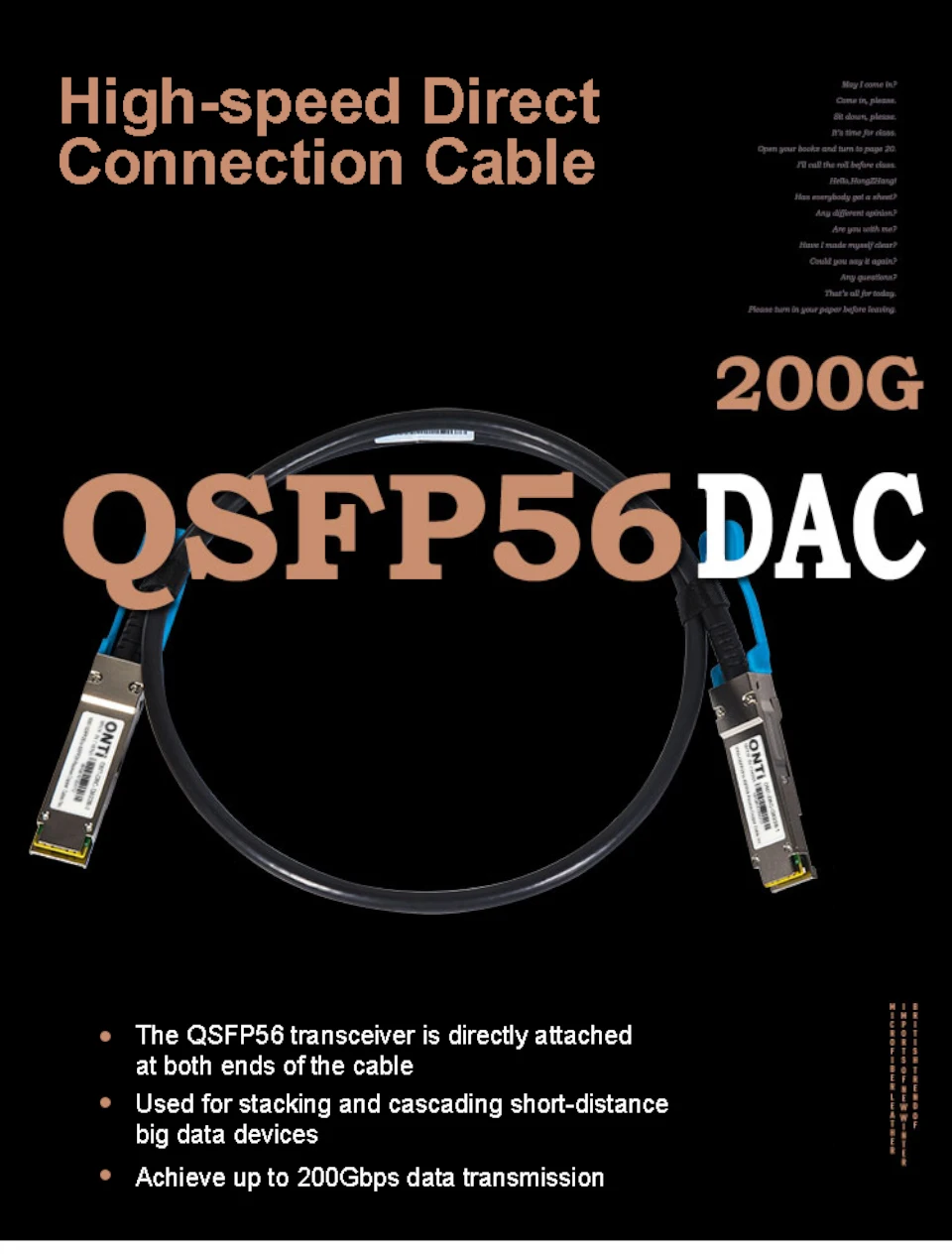 Vista general del cable