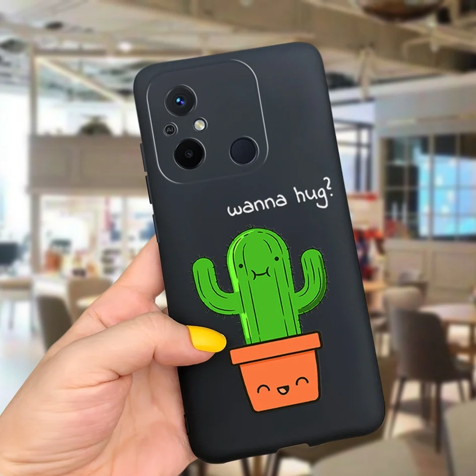 Funda Redmi 12C con diseño de leopardo vista frontal