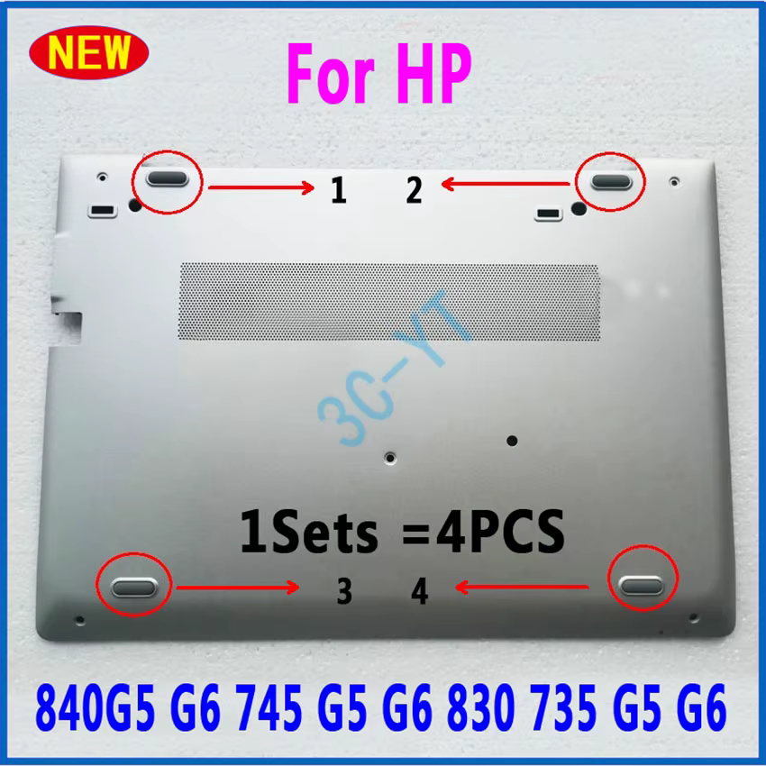 Almohadilla de goma YTMQL para HP con cinta de doble cara
