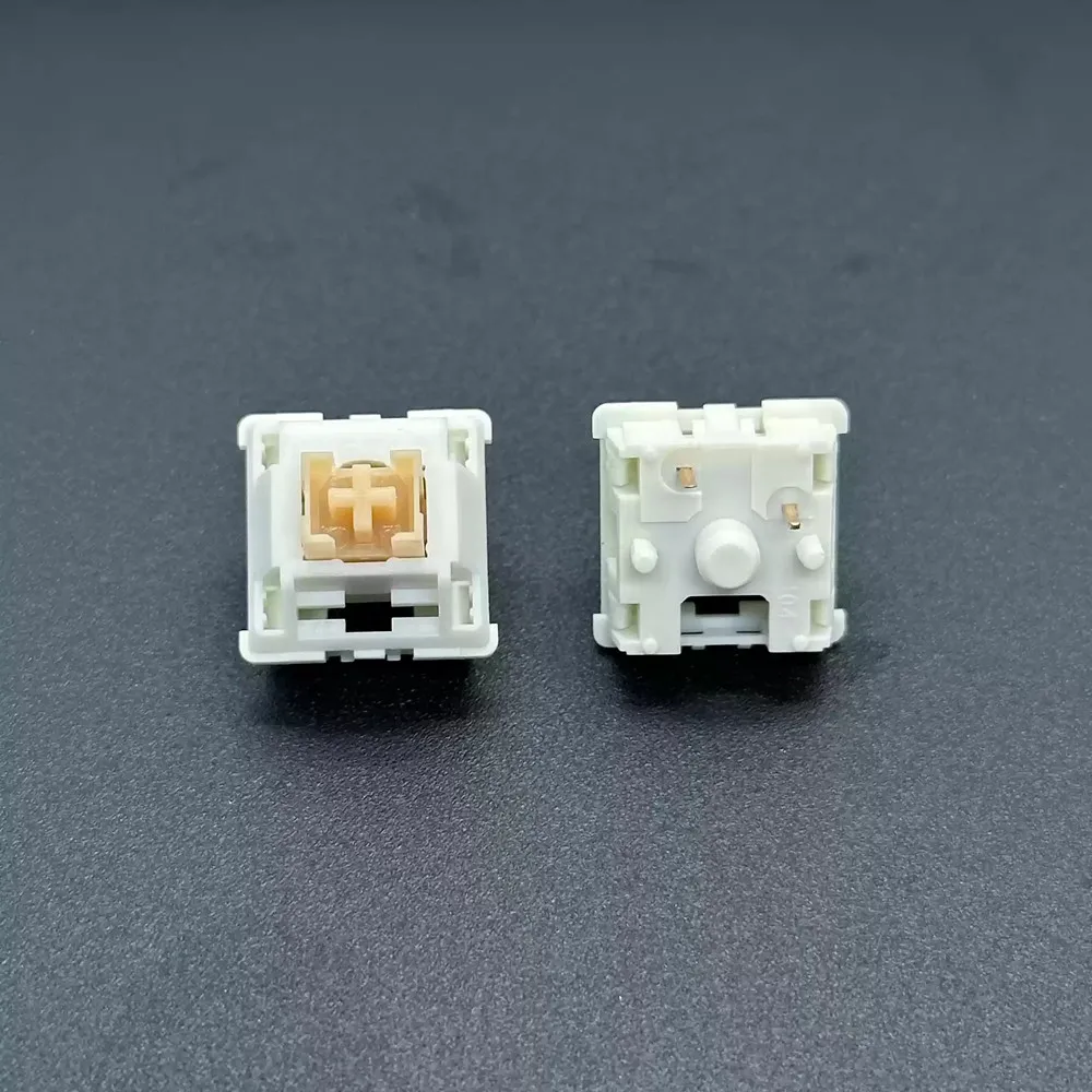 Outemu Interruptores Mecánicos Táctiles Silenciosos RGB Crema - imagen 5