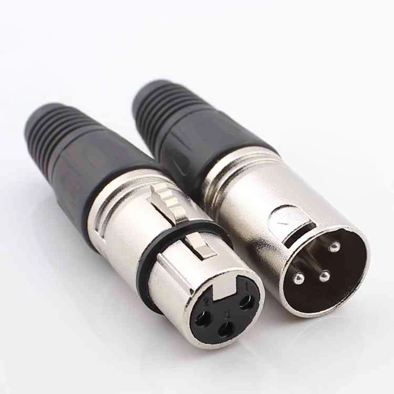 Conector XLR de 3 pines para cable de micrófono macho/hembra - imagen 2