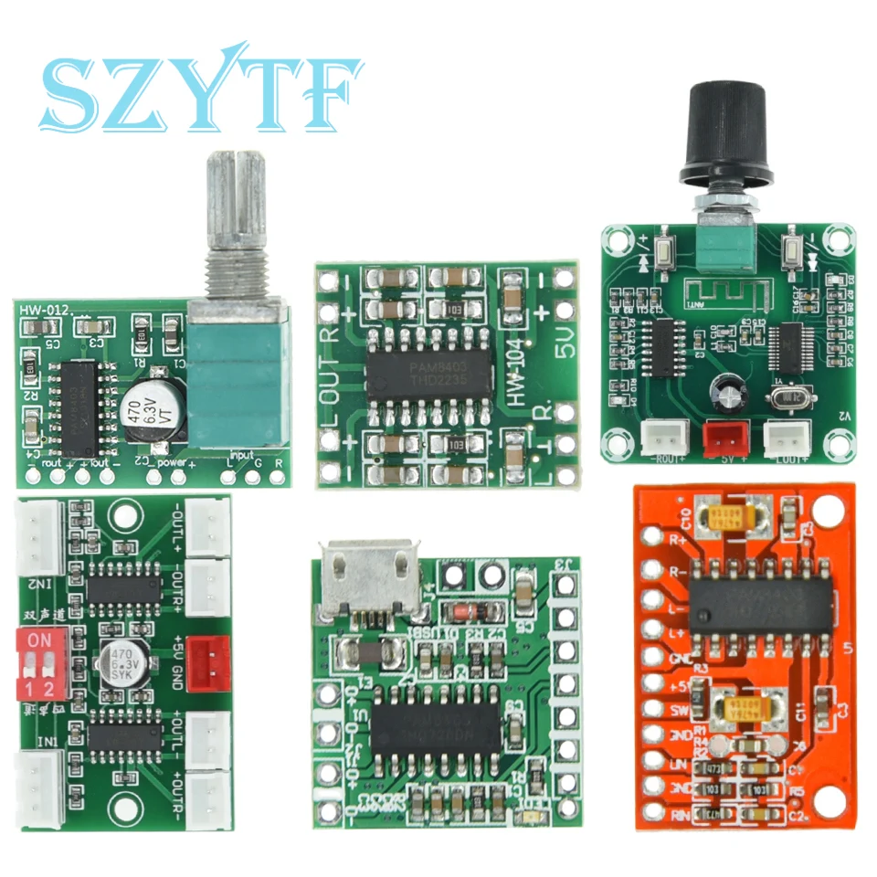 Mini Amplificador Bluetooth USB PAM8403 - 5W x 2 DIY - imagen 5