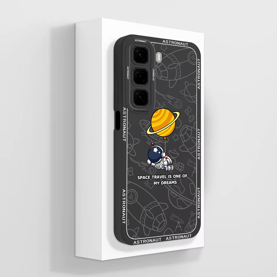 Vista de la funda trasera con ilustración de panda