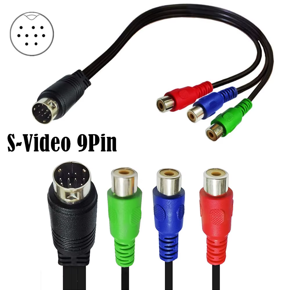 Detalle del conector S-Video 9 pines