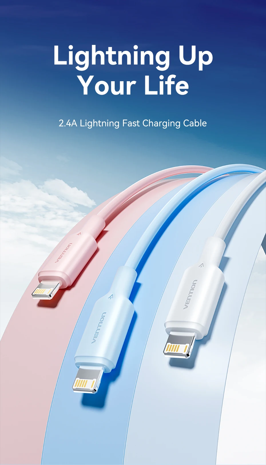 Cable USB-C a Lightning Vention
