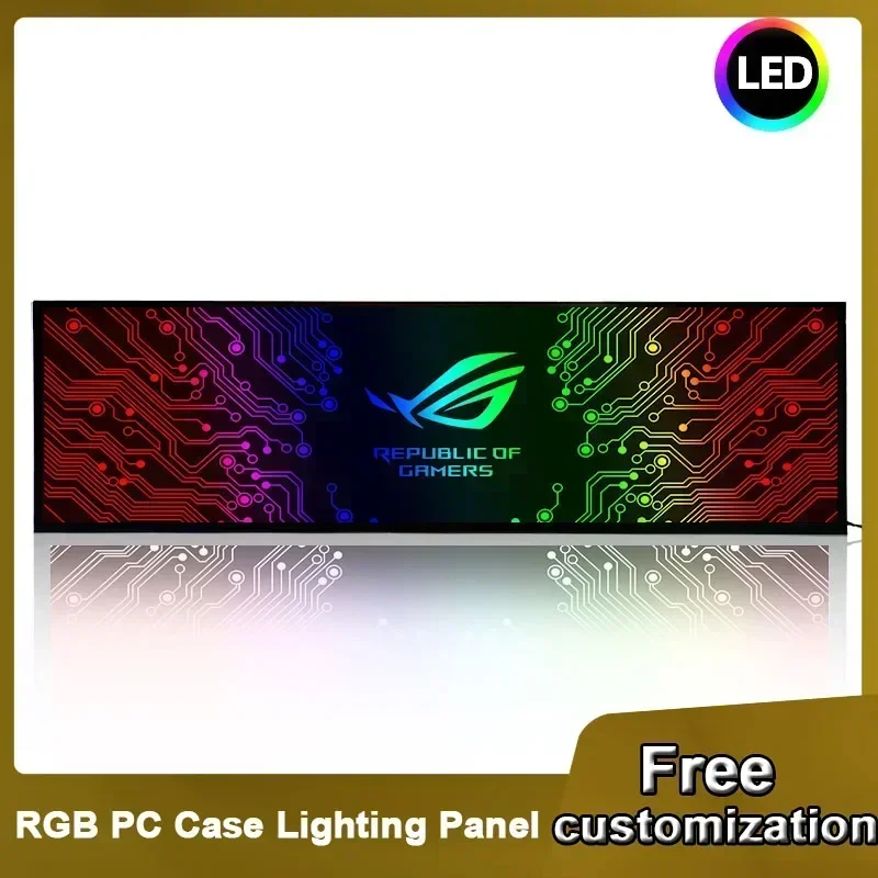 Carcasa PC RGB ARGB Aura Sync con iluminación lateral trasera - imagen 5