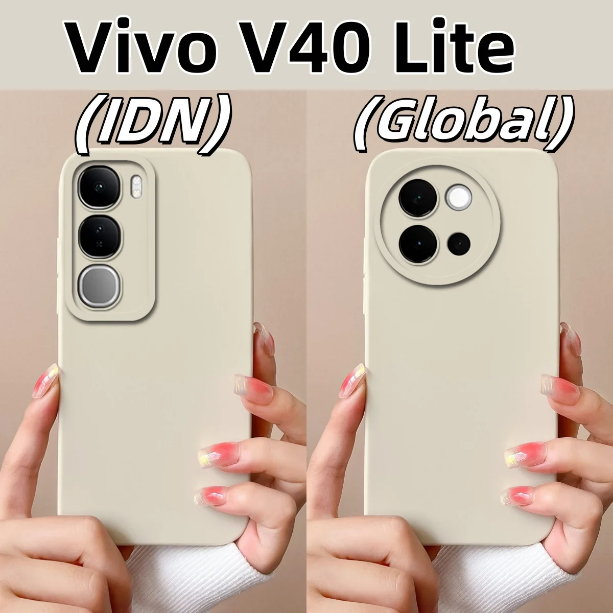 Funda Silicona Vivo V40 Lite / V40 SE – Corazón Líquido - imagen 3