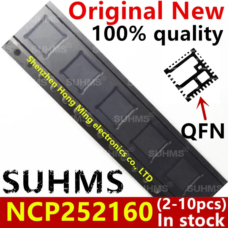 Chipset NCP252160 vista superior con encapsulado QFN-31