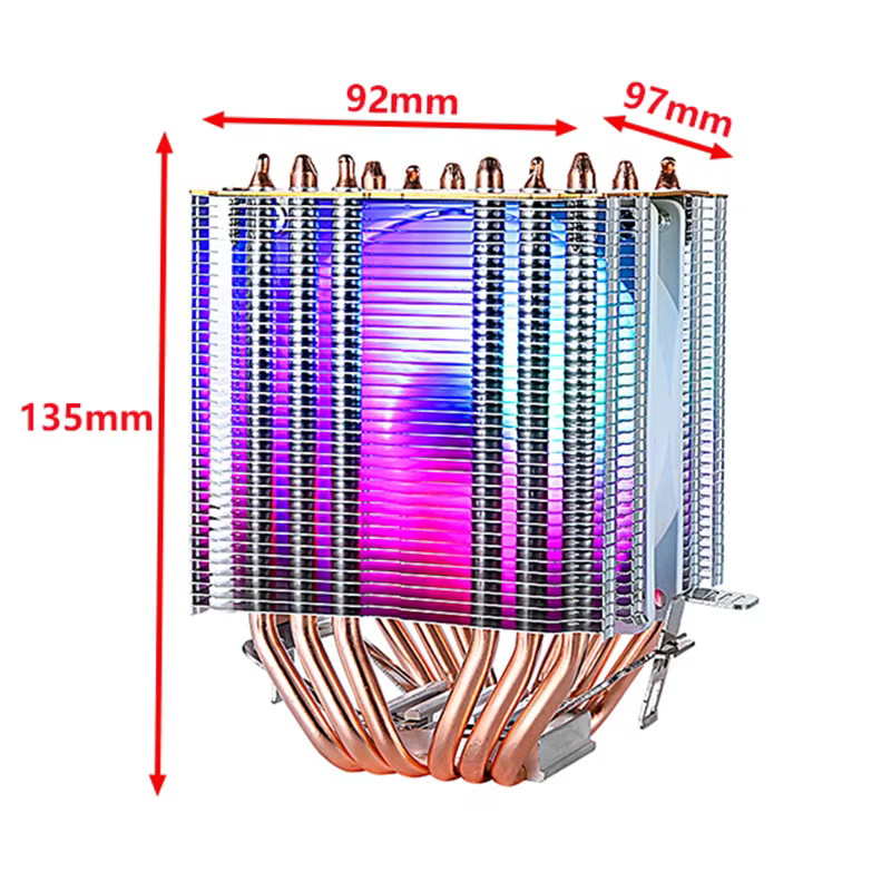 Disipador CPU Xuanfeng Doble Torre con Tubos de Calor AM5 LGA1700 - imagen 5