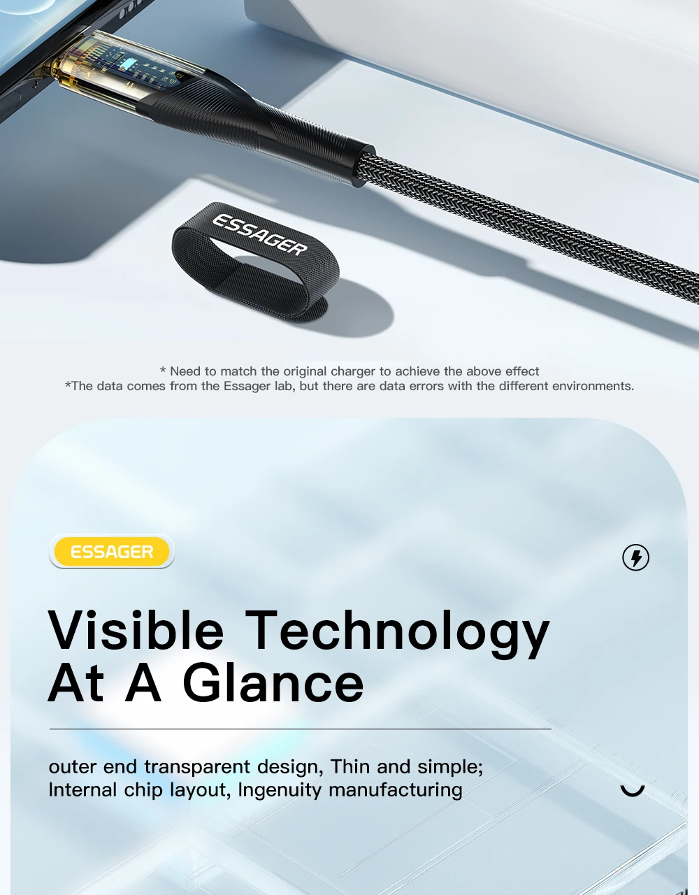 Uso del cable ESSAGER con Macbook en escritorio