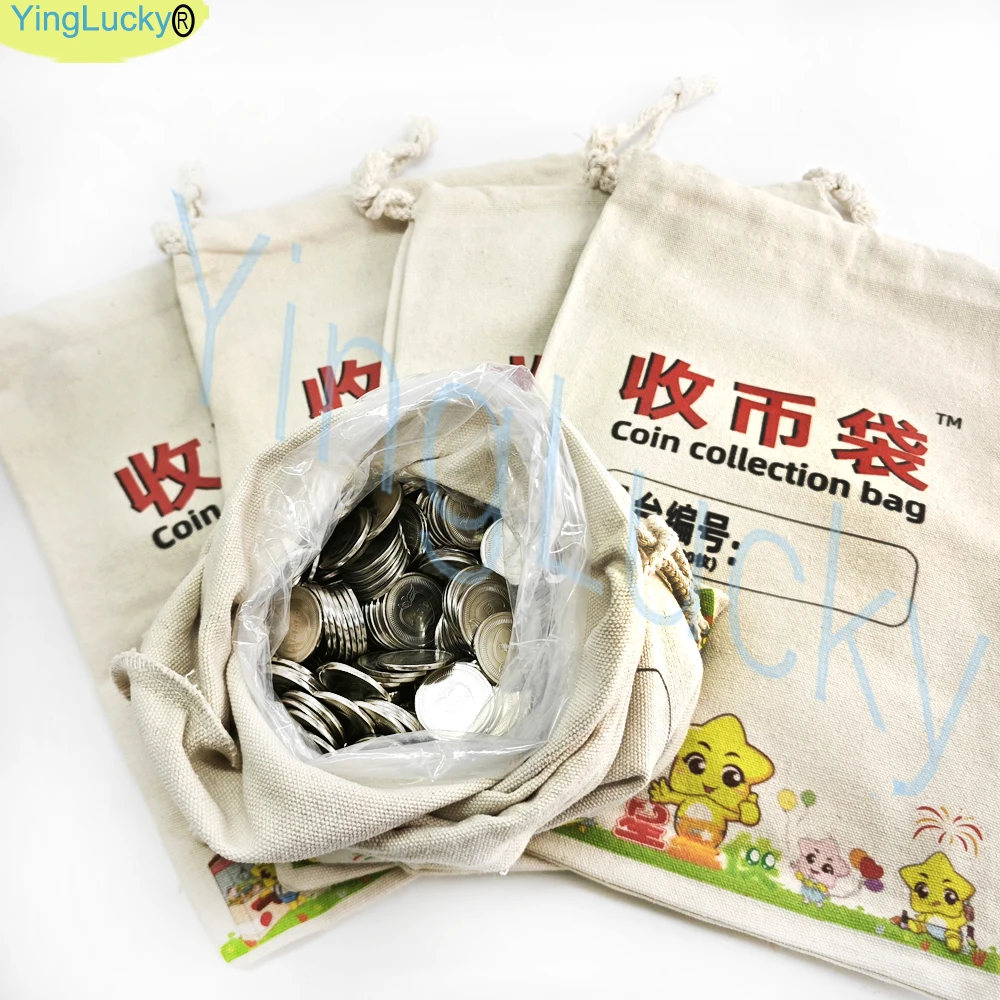 Bolsa de almacenamiento de token de juego en uso