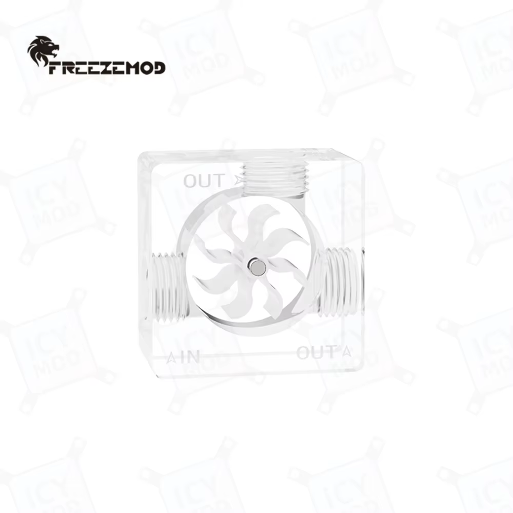 Cubo de flujo en sistema de refrigeración