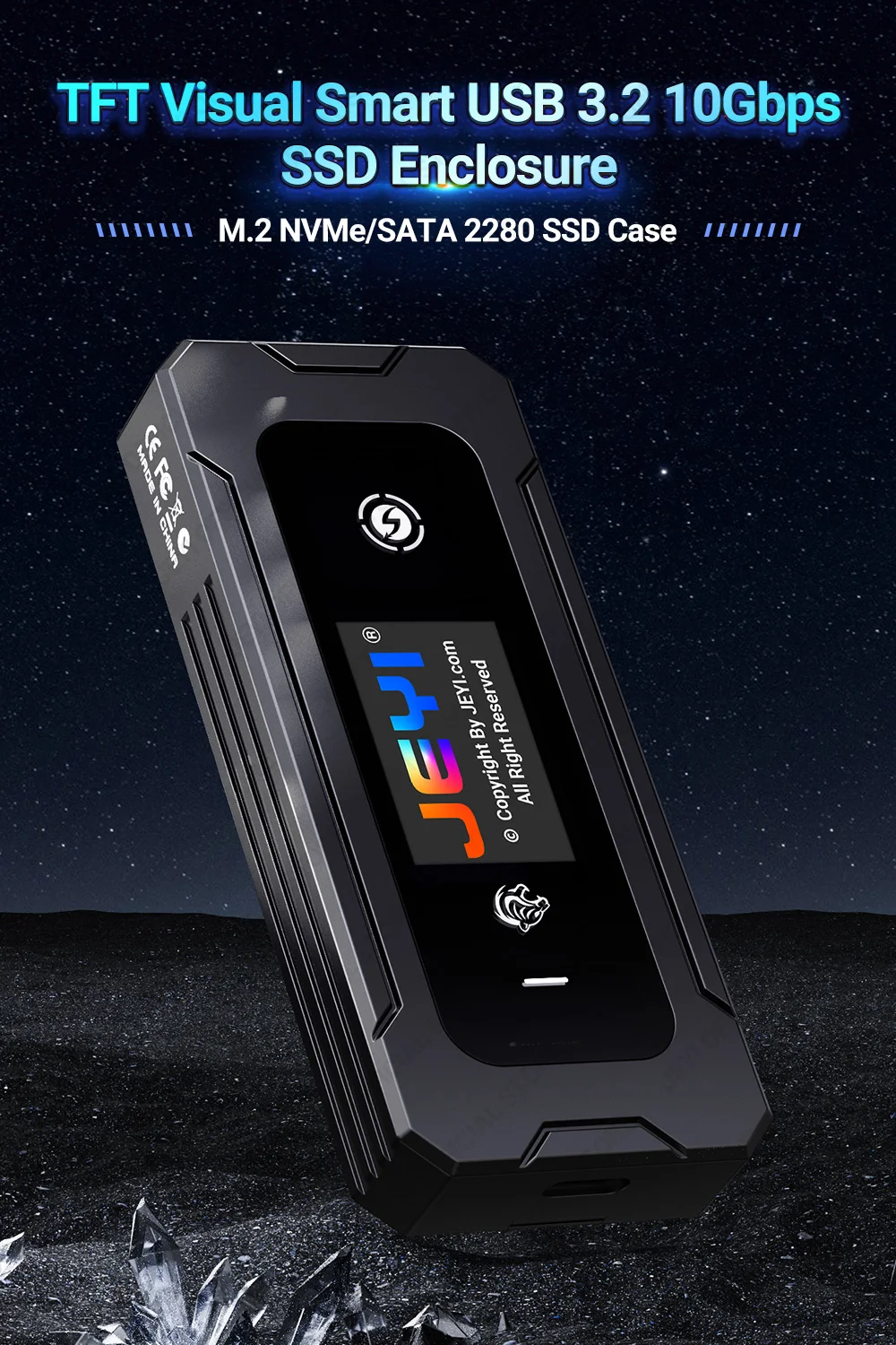 Carcasa JEYI Visual Smart con pantalla táctil
