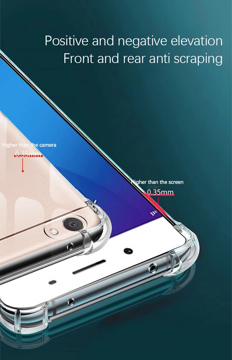 Transparencia de la funda en el teléfono