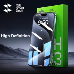 SmartDevil Protector iPhone - Vidrio templado para 15 Pro Max