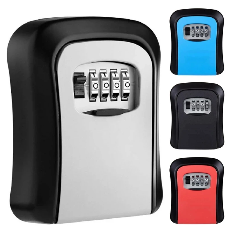 Caja para llaves con combinación numérica y cubierta protectora