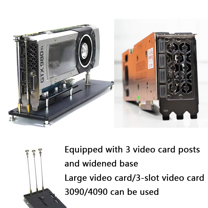 Soporte con espacio para adaptadores PCIe