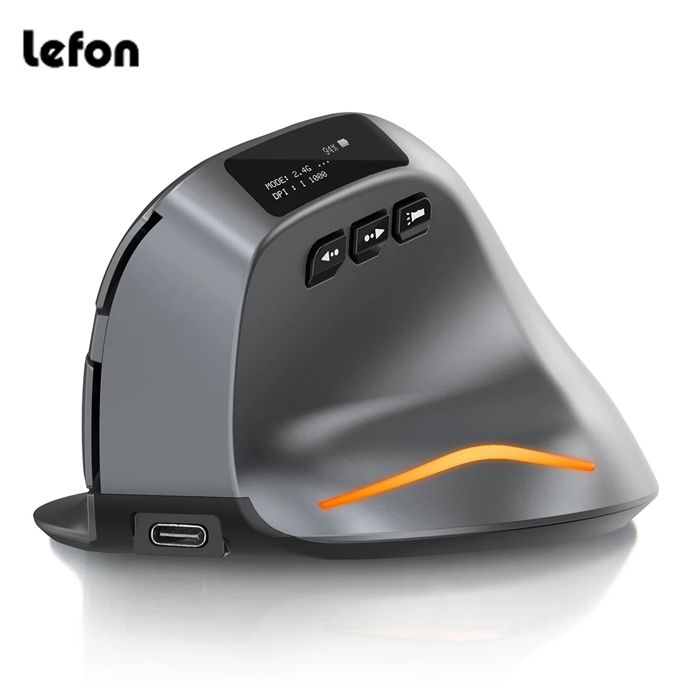 Lefon F26C Ratón Vertical Inalámbrico OLED Bluetooth - imagen 5