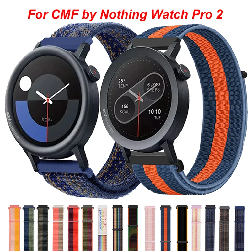 Correa Nylon 22 mm CMF Watch Pro – Diseño Deportivo Colorido