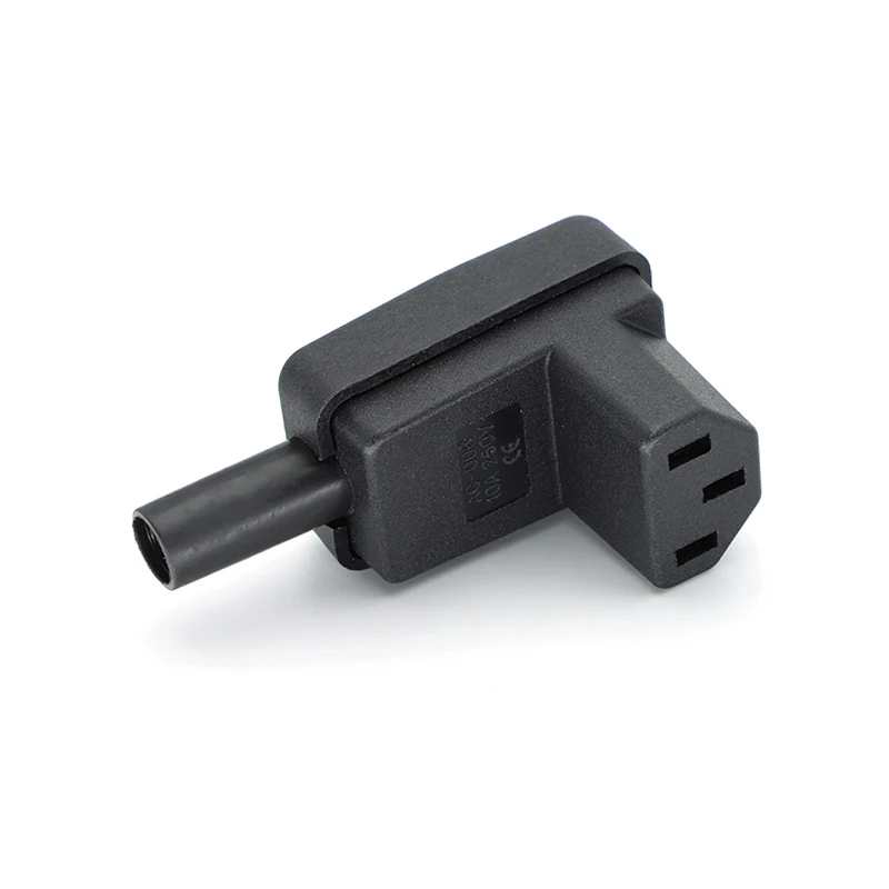 Conector C13 Hembra 90° – Cable Alimentación IEC - imagen 2
