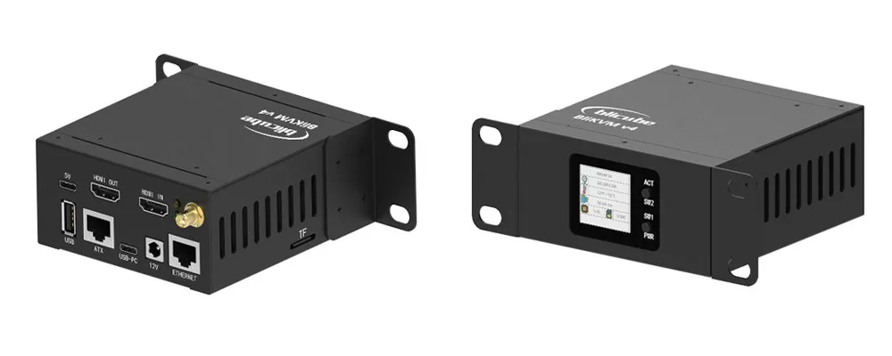 BliKVM V4 Allwinner H313 - Vista frontal del dispositivo