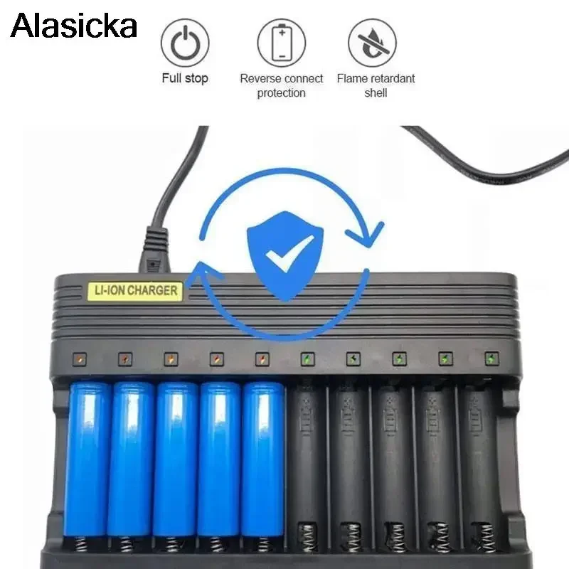 Cargador Inteligente USB Compatible Baterías 18650 Litio - imagen 5