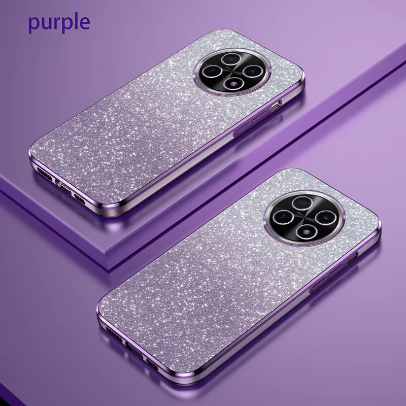 Huawei Nova Y91 Funda Silicona Gradiente Brillante Chapado