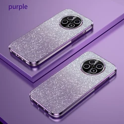 Huawei Nova Y91 Funda Silicona Gradiente Brillante Chapado