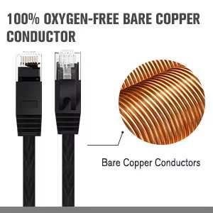 Cable Ethernet Cat 6 con conectores RJ45 chapados en oro