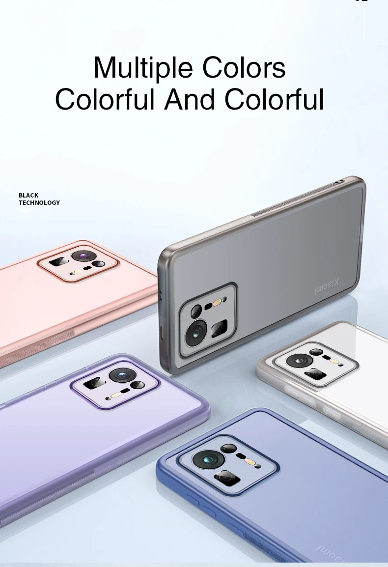 Funda trasera colocada en el teléfono