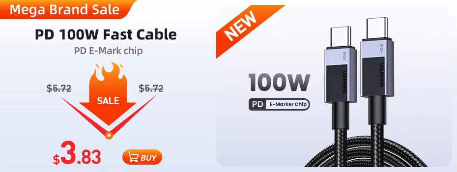 Cable USB C UGREEN textura suave