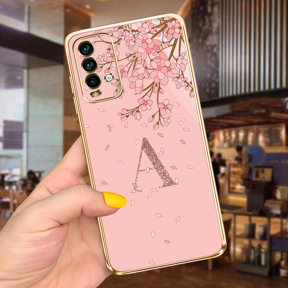 Funda con diseño de letras para Xiaomi Redmi 9T