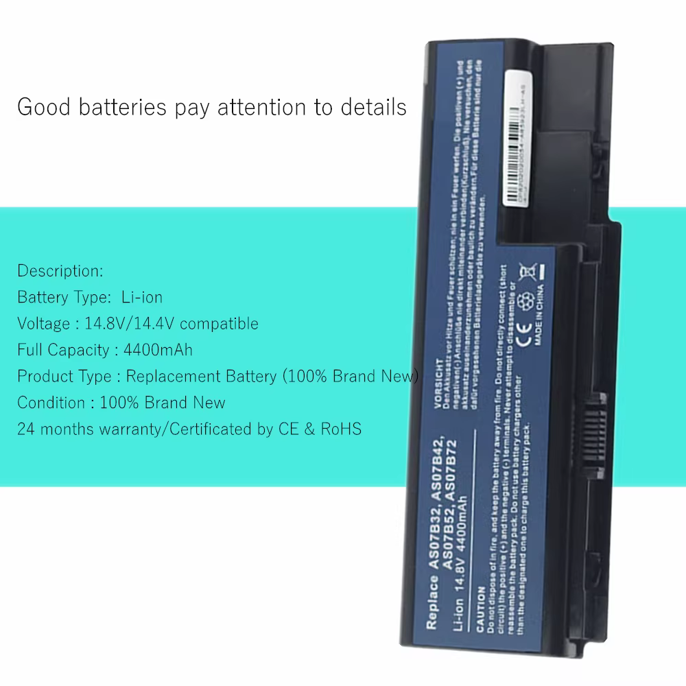 Batería Acer Aspire AS07B32/AS07B52 para portátil compatible - imagen 5