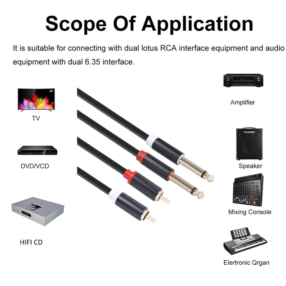 Cable de audio para mixer y amplificador