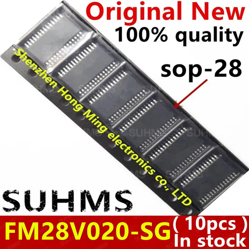 Vista frontal del chip FM28V020-SG