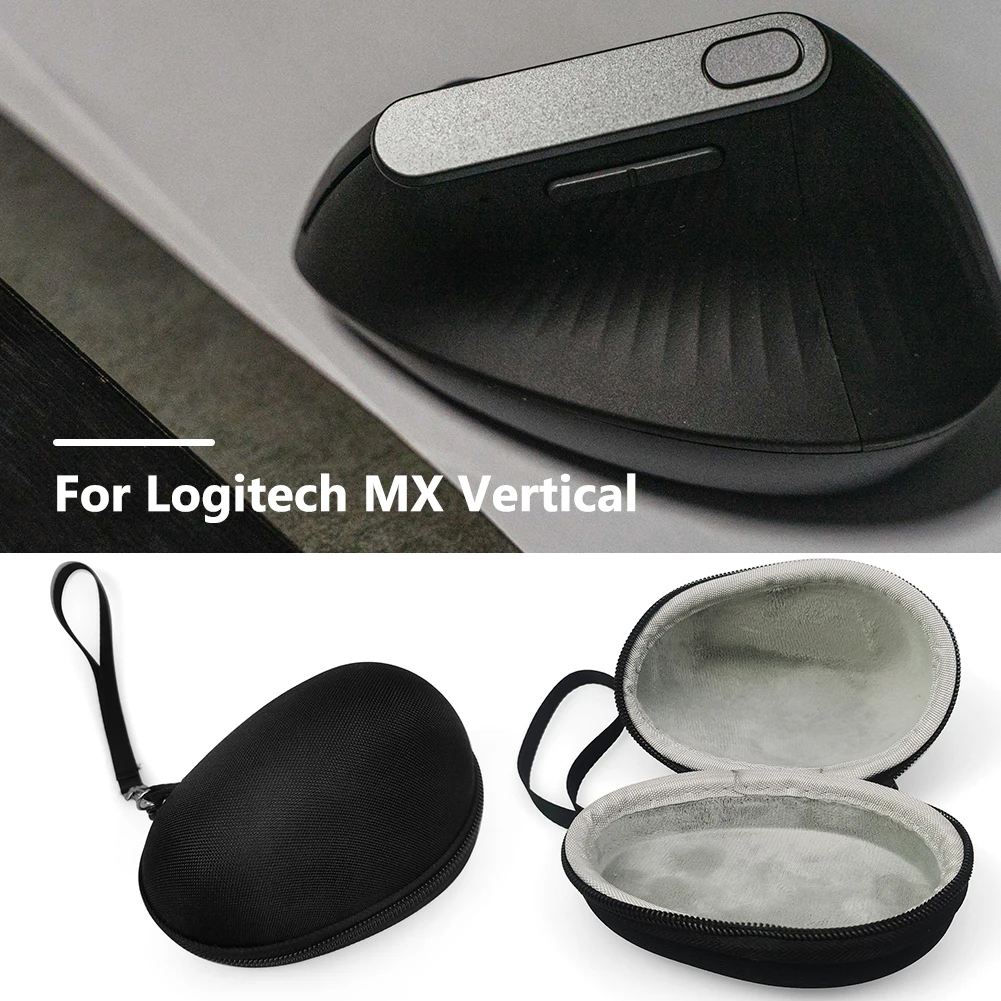 Bolsa de viaje antigolpes para ratón ergonómico