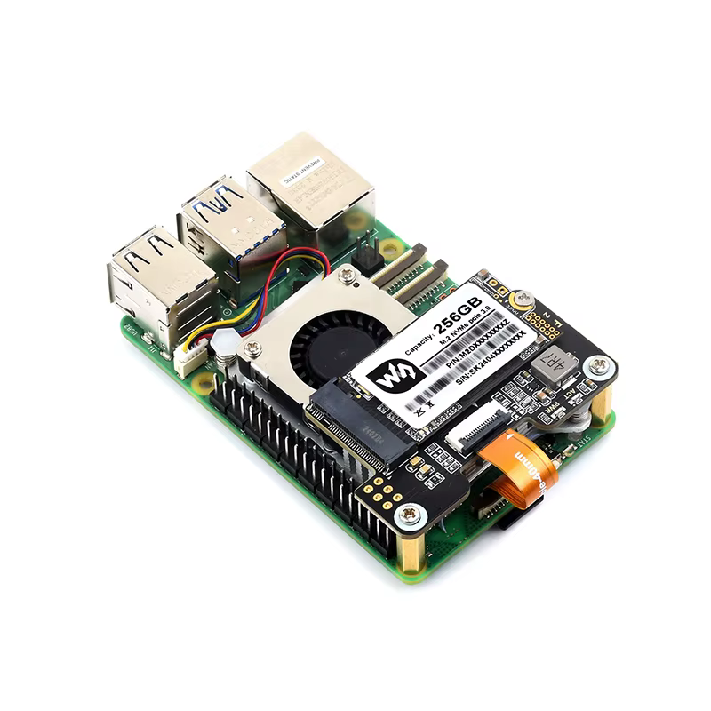Raspberry Pi 5 HAT NVMe M.2 PCIe – Adaptador SSD - imagen 3