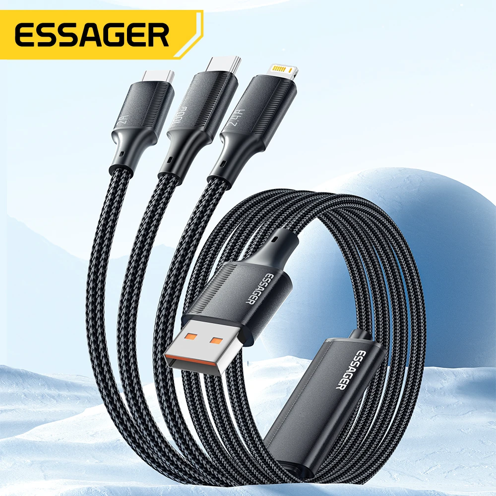 Cable USB-C 100W PD Carga Rápida Compatible MacBook iPhone Samsung Xiaomi - imagen 2