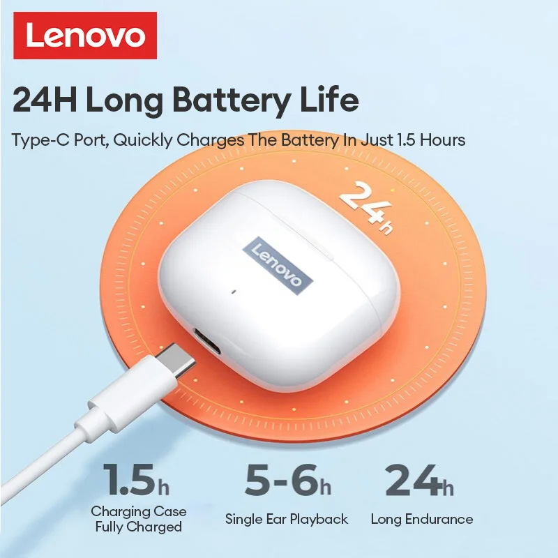 Lenovo LP40 Pro – Auriculares Inalámbricos TWS con Micrófono - imagen 3