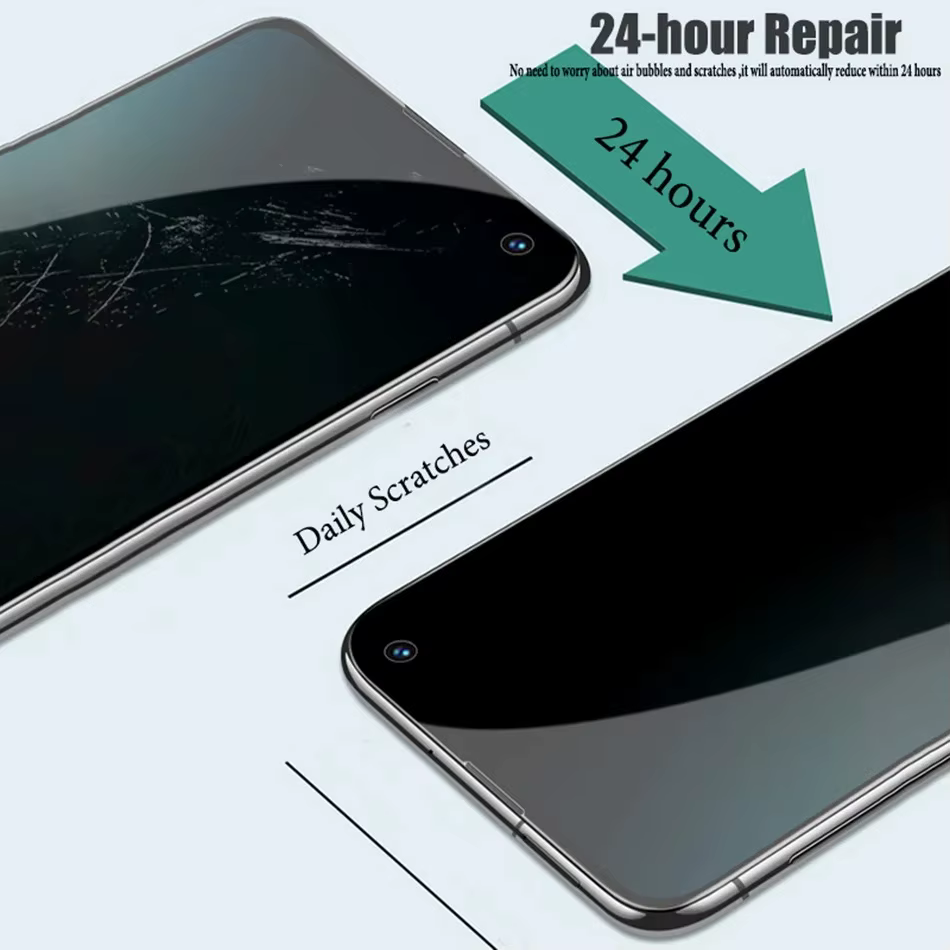 Protector de privacidad detalle del acabado