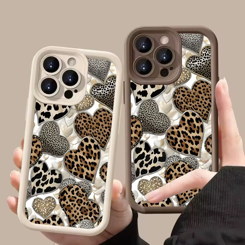 Funda iPhone Antigolpes Mate con Diseño de Corazones - imagen 2
