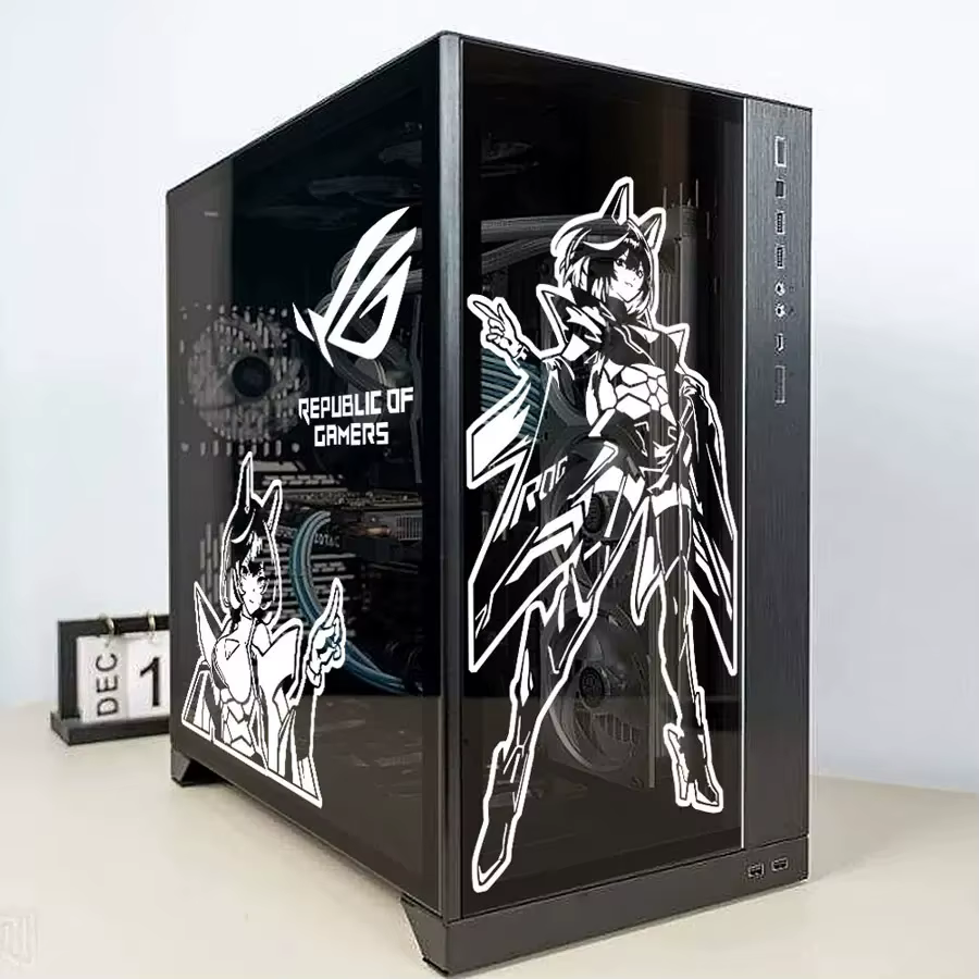 Pegatina ROG para chasis de ordenador – Decoración anime - imagen 4