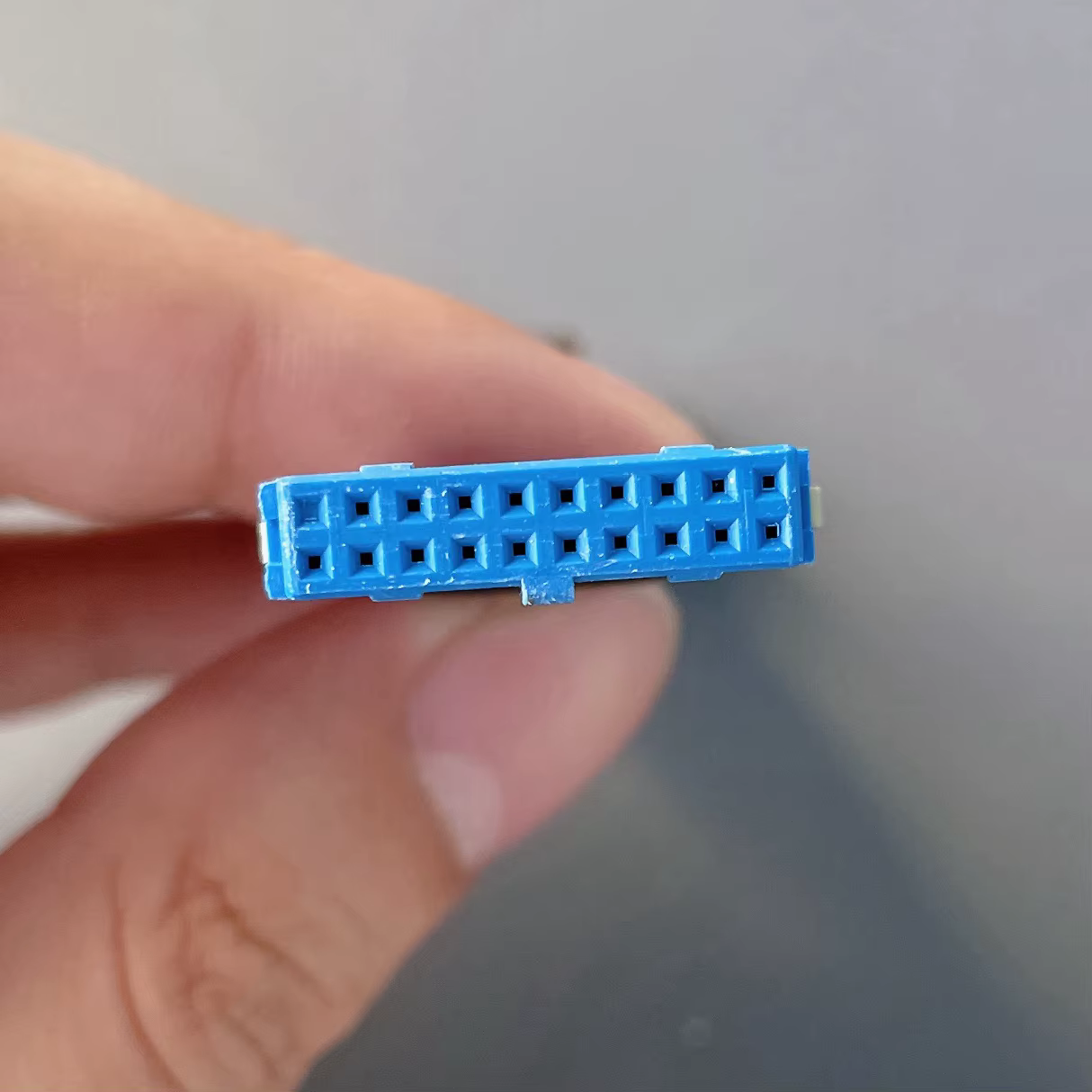 Vista lateral del cable flexible