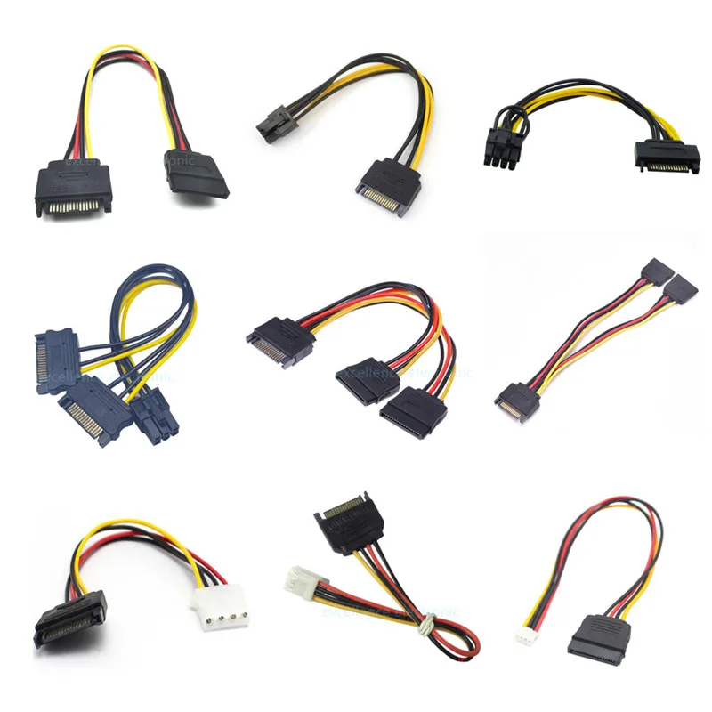 Cable SATA Macho a Hembra 15P Alimentación Disco Duro - imagen 5