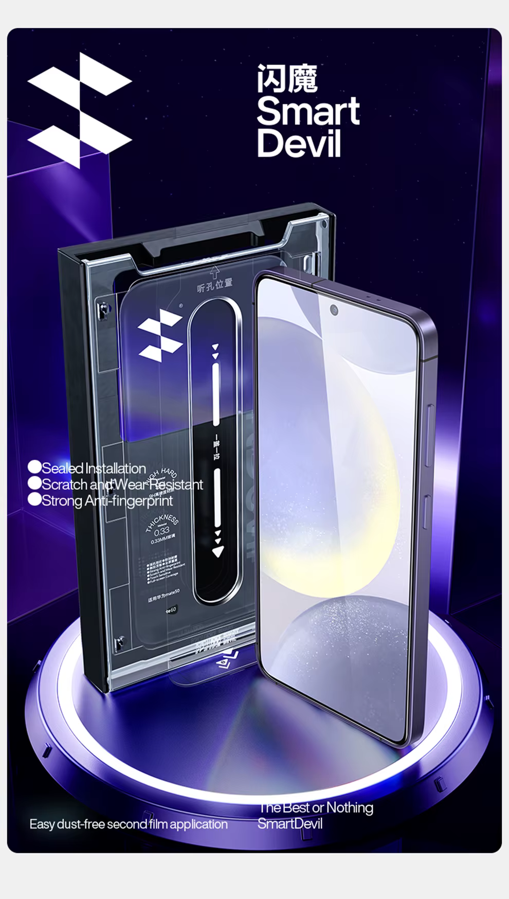 Protector de pantalla vidrio templado Samsung Galaxy S24 Ultra